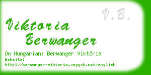 viktoria berwanger business card